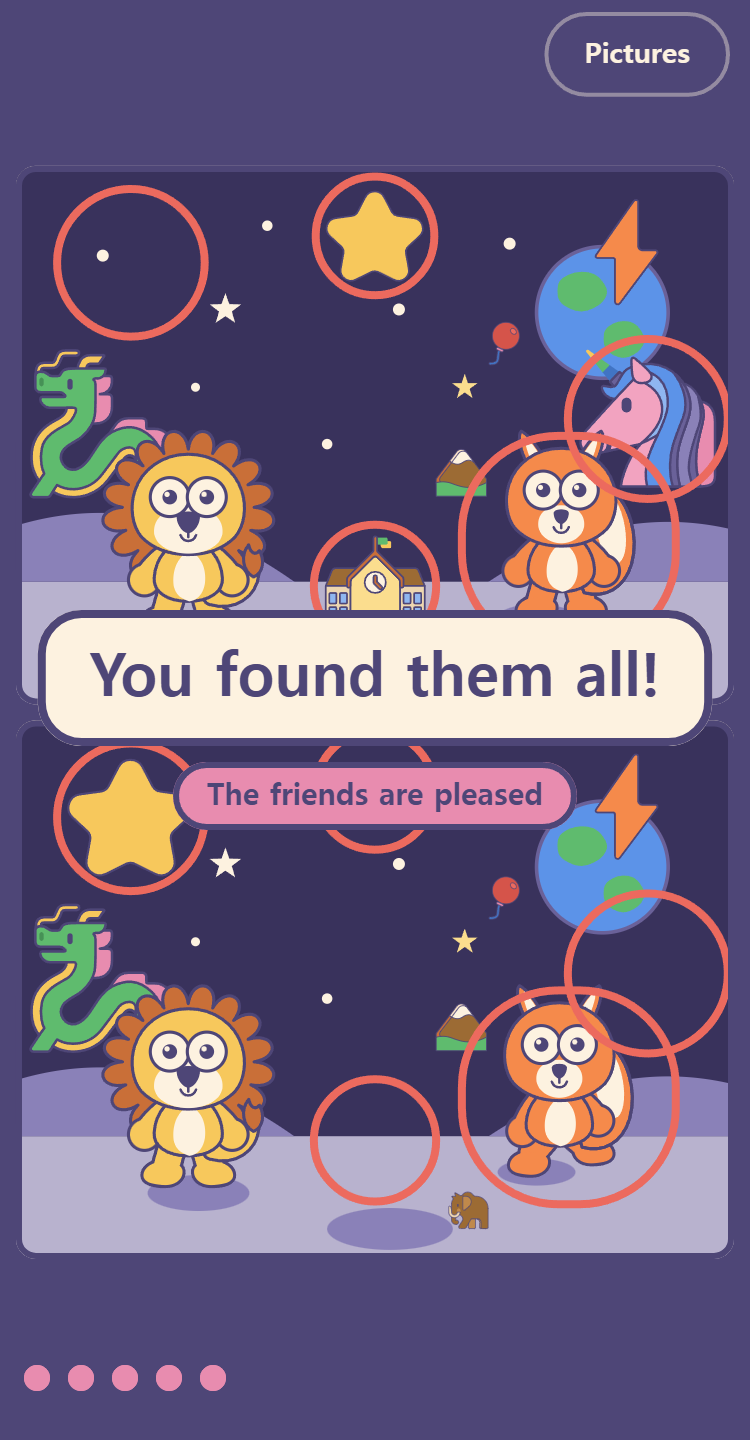 Find them all and the friends are glad